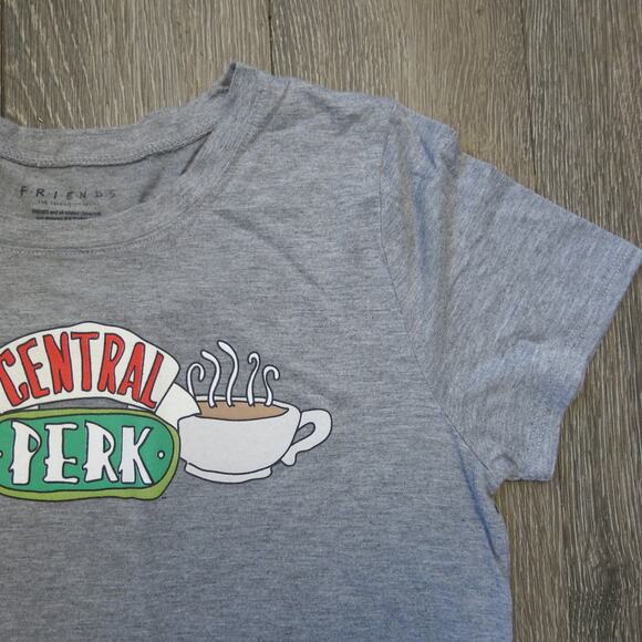 FRIENDS CENTRAL PERK Coffee Cup T Shirt Size XL Women Gray TV Series - Picture 4 of 7